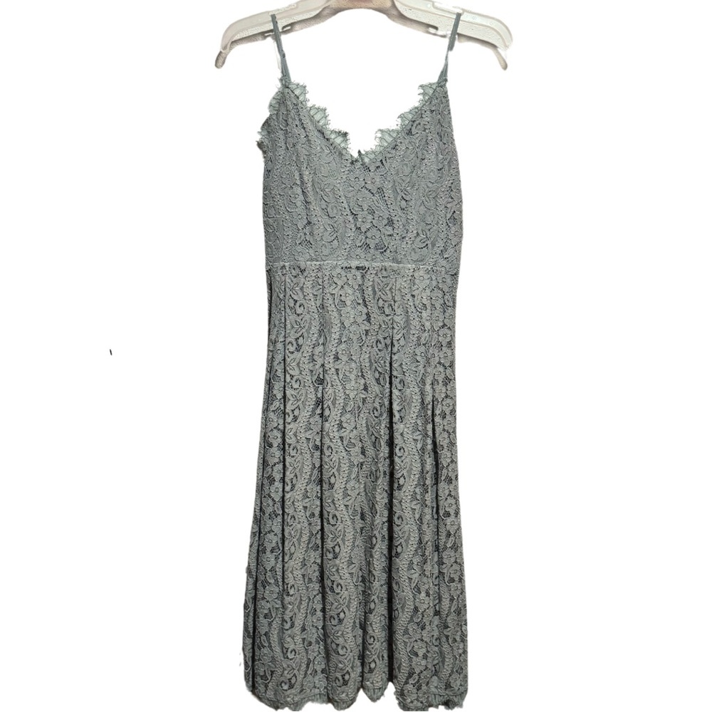 Dex Occasion Lace Midi Adjustible Spaghetti Strap Dress